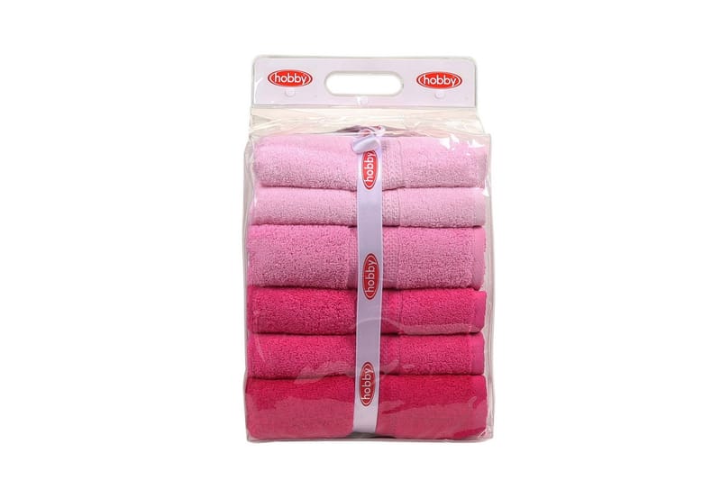 Hobby Badhandduk 70x140 cm 4-pack - Rosa/Ljusrosa - Stora badlakan - Badlakan & badhandduk - Strandhandduk & strandbadlakan