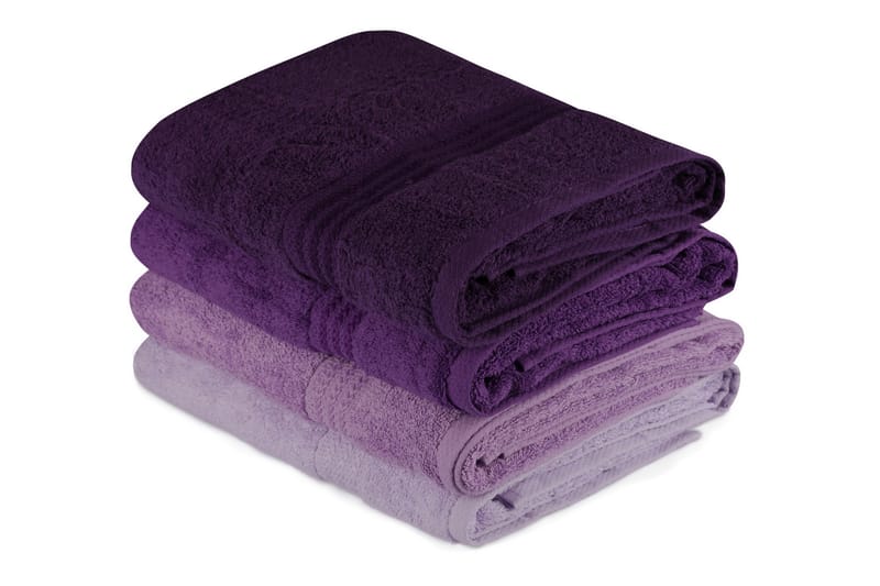 Hobby Badhandduk 70x140 cm 4-pack - Lila - Textil & mattor - Badrumstextilier - Badlakan & badhandduk