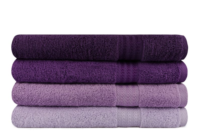 Hobby Badhandduk 70x140 cm 4-pack - Lila - Textil & mattor - Badrumstextilier - Badlakan & badhandduk