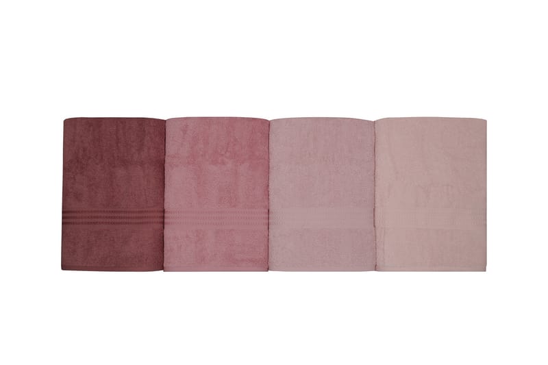 Hobby Badhandduk 70x140 cm 4-pack - Rosa - Textil & mattor - Badrumstextilier - Badlakan & badhandduk