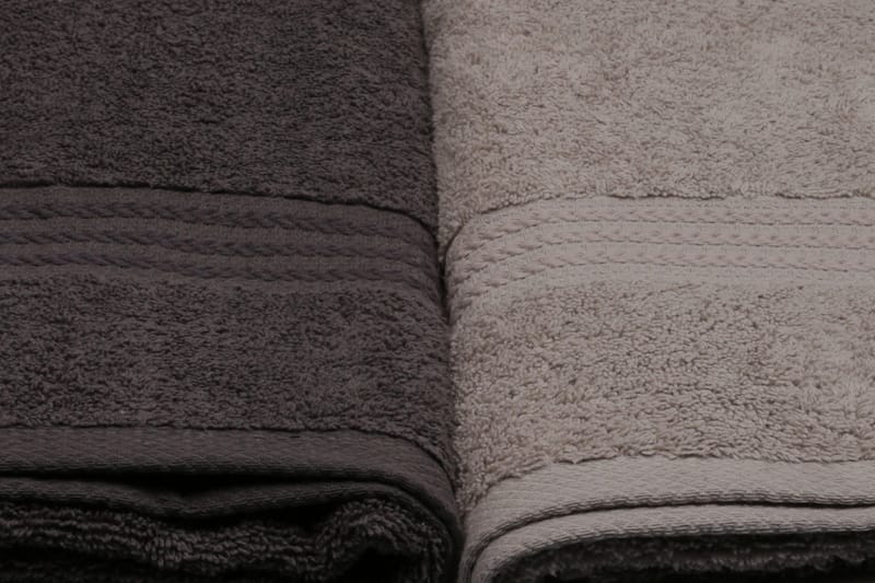Hobby Badhandduk 70x140 cm 4-pack - Vit/Grå/Mörkgrå/Svart - Textil & mattor - Badrumstextilier - Badlakan & badhandduk