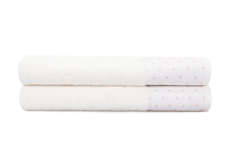 Landercost Badhandduk 2-pack - Beige/Kräm - Textil & mattor - Badrumstextilier - Badlakan & badhandduk