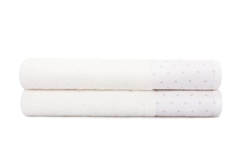 Landercost Badhandduk 2-pack - Beige/Kräm - Textil & mattor - Badrumstextilier - Badlakan & badhandduk