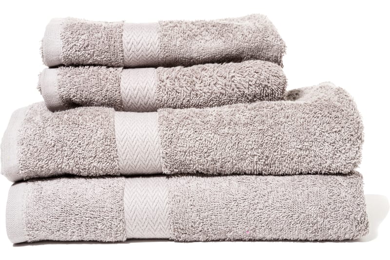 Queen Anne Frotté Duschbadlakan 130x65 cm - Grå - Textil & mattor - Badrumstextilier - Badlakan & badhandduk