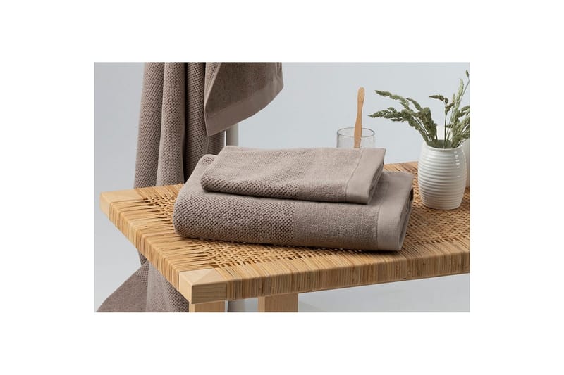 Badlakan Enzo Frotté 90 x 150 cm - Brun - Textil & mattor - Badrumstextilier - Handduk