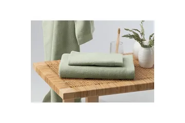 Badlakan Enzo Frotté 90 x 150 cm - Grön - Textil & mattor - Badrumstextilier - Badlakan & badhandduk