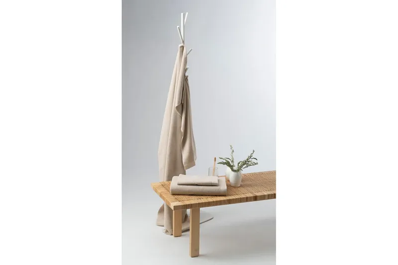 Badlakan Enzo Frotté 90 x 150 cm - Sand - Textil & mattor - Badrumstextilier - Handduk