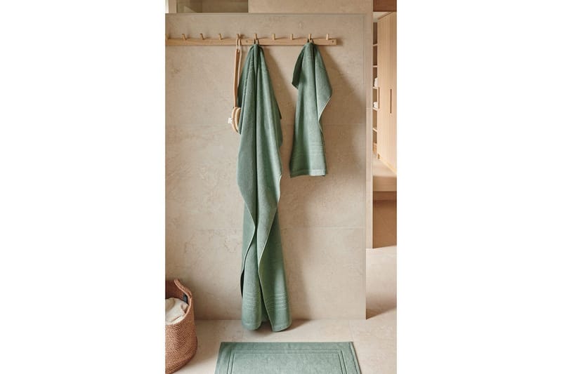 Badlakan Helle Frotté 90 x 150 cm - Grön - Textil & mattor - Badrumstextilier - Badlakan & badhandduk