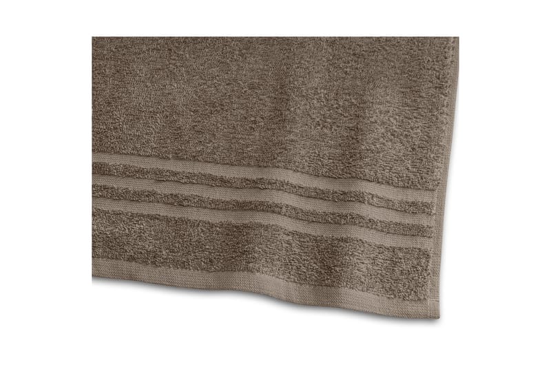 Duschhandduk Basic Frotté 65 x 130 cm - Brun - Textil & mattor - Badrumstextilier - Handduk