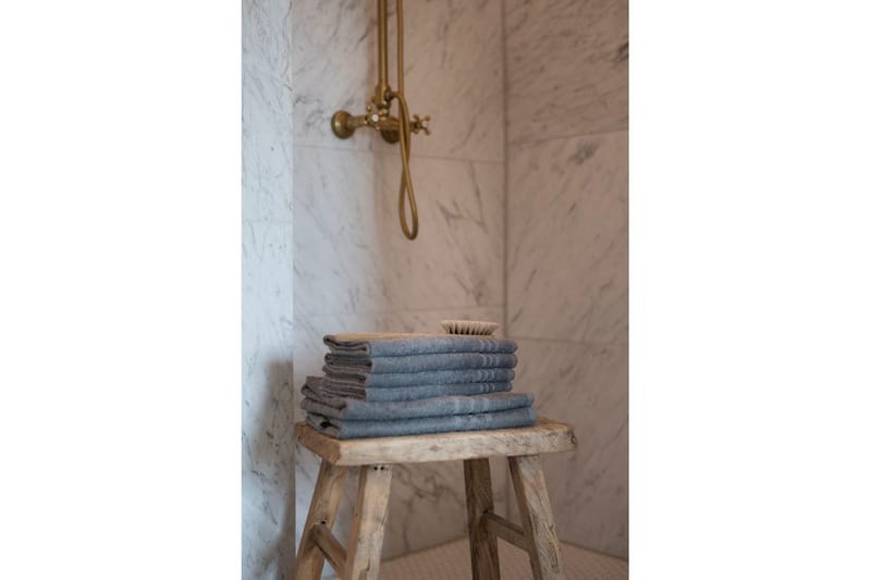 Duschhandduk Basic Frotté 65 x 130 cm - Grå - Textil & mattor - Badrumstextilier - Handduk