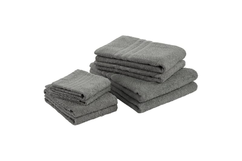 Duschhandduk Basic Frotté 65 x 130 cm - Grå - Textil & mattor - Badrumstextilier - Handduk