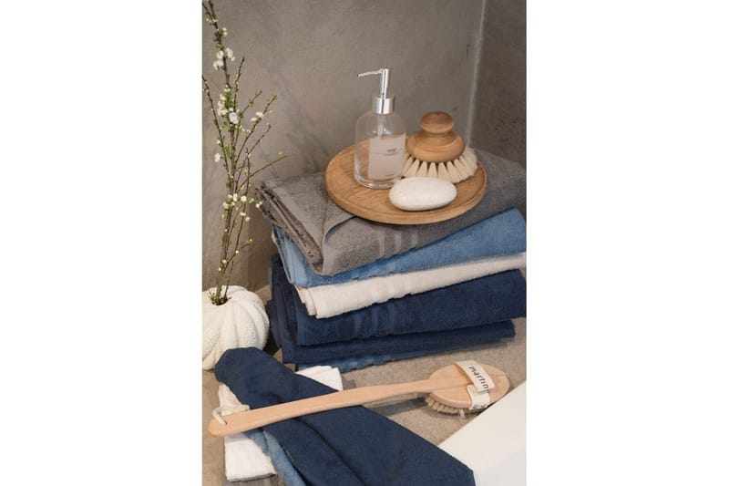 Duschhandduk Basic Frotté 65 x 130 cm - Grå - Textil & mattor - Badrumstextilier - Handduk