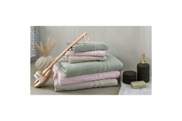 Duschhandduk Basic Frotté 65 x 130 cm - Grön - Textil & mattor - Badrumstextilier - Handduk