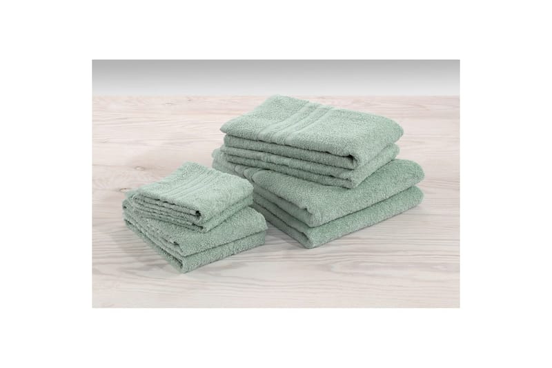 Duschhandduk Basic Frotté 65 x 130 cm - Grön - Textil & mattor - Badrumstextilier - Handduk