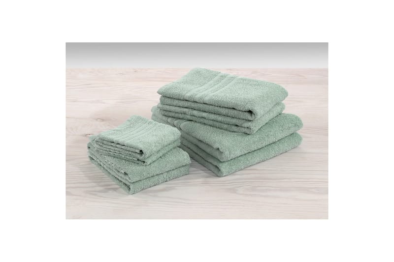 Duschhandduk Basic Frotté 65 x 130 cm - Grön - Textil & mattor - Badrumstextilier - Handduk