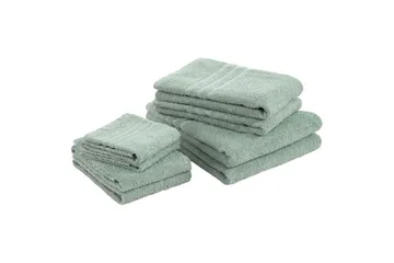 Duschhandduk Basic Frotté 65 x 130 cm - Grön - Textil & mattor - Badrumstextilier - Handduk