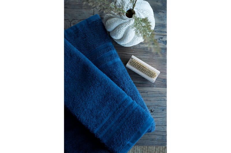 Duschhandduk Basic Frotté 65 x 130 cm - Marinblå - Textil & mattor - Badrumstextilier - Handduk