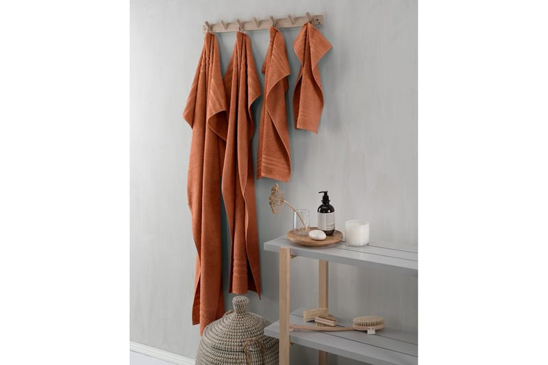Duschhandduk Basic Frotté 65 x 130 cm - Rost - Textil & mattor - Badrumstextilier - Handduk