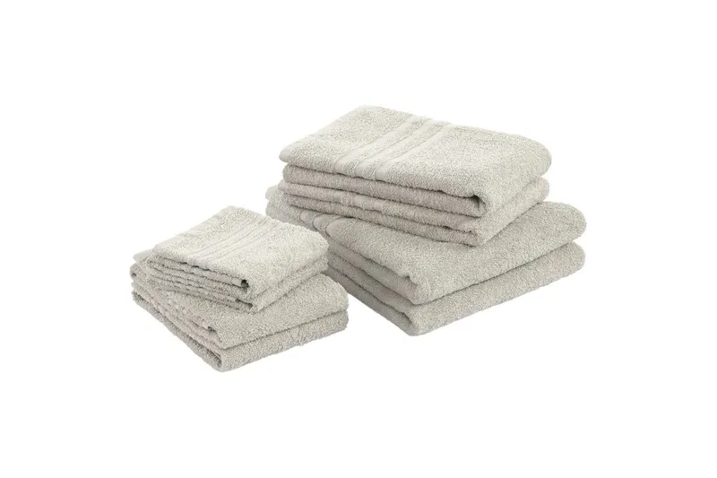 Duschhandduk Basic Frotté 65 x 130 cm - Sand - Textil & mattor - Badrumstextilier - Handduk