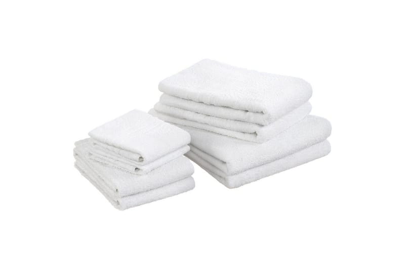 Duschhandduk Basic Frotté 65 x 130 cm - Vit - Textil & mattor - Badrumstextilier - Handduk