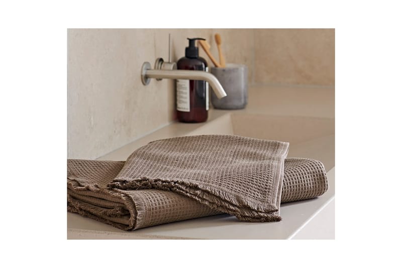 Frotté Haze 50 x 70 cm Brun - Brun - Textil & mattor - Badrumstextilier - Handduk