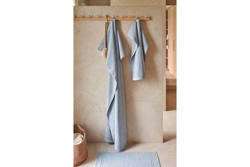 Frotté Helle 50 x 70 cm Blå - Blå - Textil & mattor - Badrumstextilier - Handduk