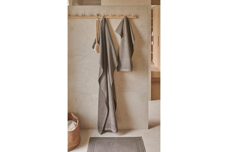 Frotté Helle 50 x 70 cm Brun - Brun - Textil & mattor - Badrumstextilier - Handduk