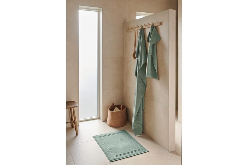 Frotté Helle 50 x 70 cm Grön - Grön - Textil & mattor - Badrumstextilier - Handduk
