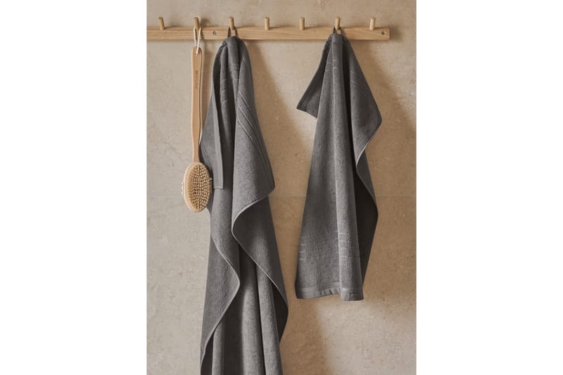 Frotté Helle 90 x 150 cm Grå - Grå - Textil & mattor - Badrumstextilier - Badlakan & badhandduk