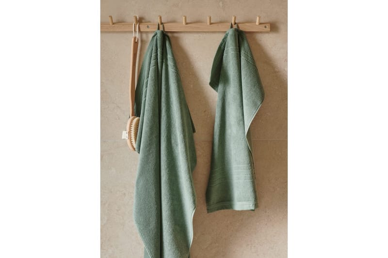 Frotté Helle 90 x 150 cm Grön - Grön - Textil & mattor - Badrumstextilier - Badlakan & badhandduk