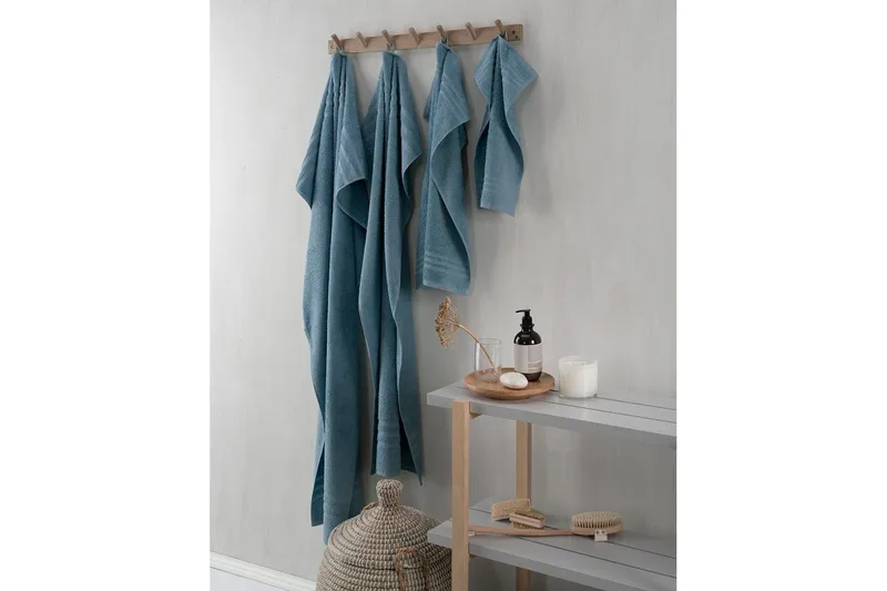 Gästhandduk Basic Frotté - Blå - Textil & mattor - Badrumstextilier - Badlakan & badhandduk