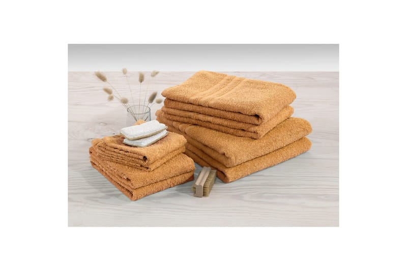 Gästhandduk Basic Frotté - Gul - Textil & mattor - Badrumstextilier - Badlakan & badhandduk