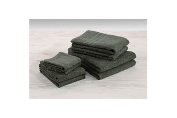 Gästhandduk Basic Frotté - Mörkgrön - Textil & mattor - Badrumstextilier - Handduk