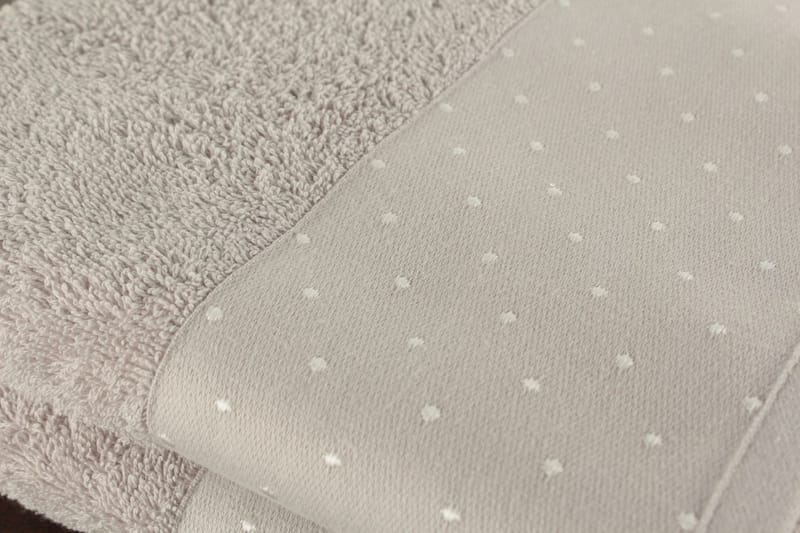 aheser Handduk 50x90 cm 2-pack - Ljusgrå/Vit - Textil & mattor - Badrumstextilier - Handduk