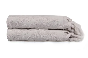 aheser Handduk 50x90 cm 2-pack - Grålila - Textil & mattor - Badrumstextilier - Handduk