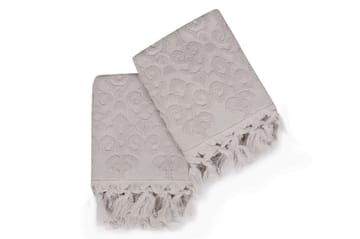 aheser Handduk 50x90 cm 2-pack - Grålila - Textil & mattor - Badrumstextilier - Handduk