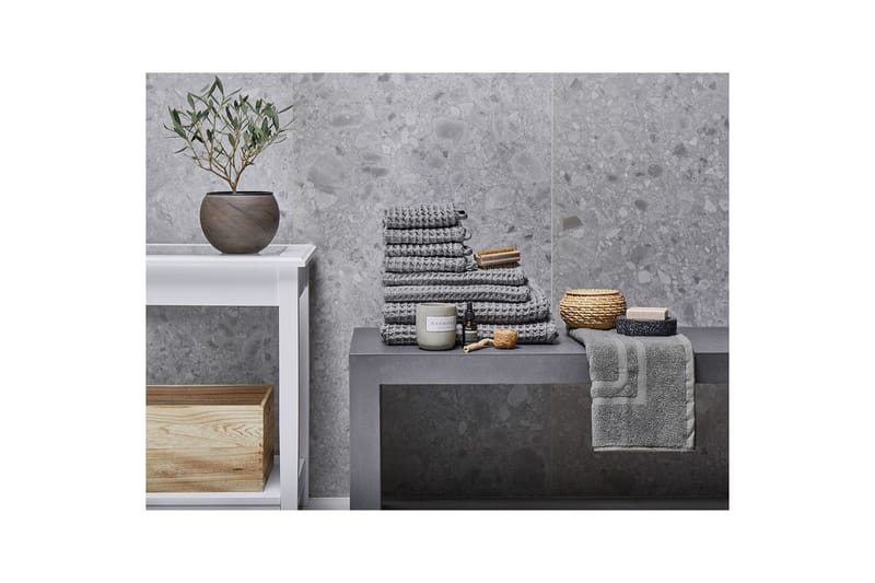 Handduk Areora set om 9 Grå - Grå - Textil & mattor - Badrumstextilier - Handduk