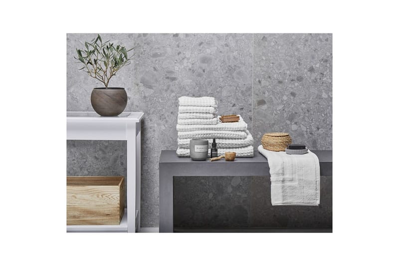 Handduk Areora set om 9 Vit - Vit - Textil & mattor - Badrumstextilier - Handduk