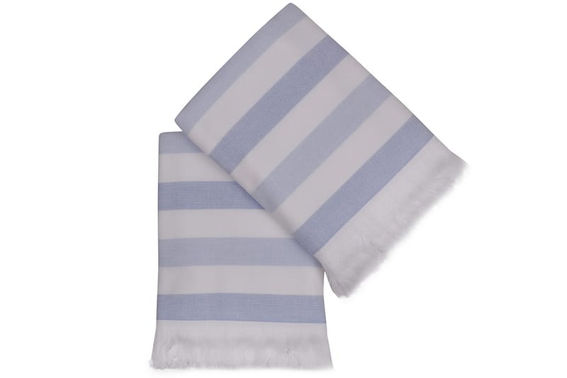 Ashburton Handduk 2-pack - Blå/Vit - Textil & mattor - Badrumstextilier - Handduk