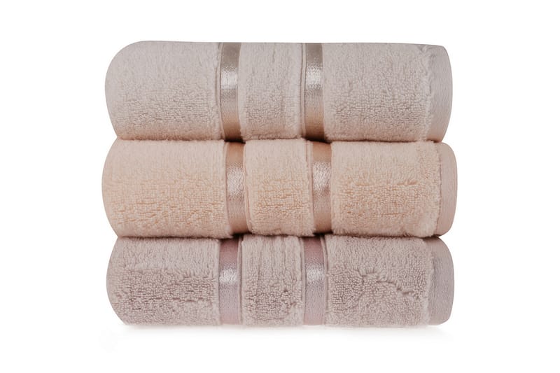 Ashburton Handduk 3-pack - Ljusgul/Lila/Laxrosa - Textil & mattor - Badrumstextilier - Handduk