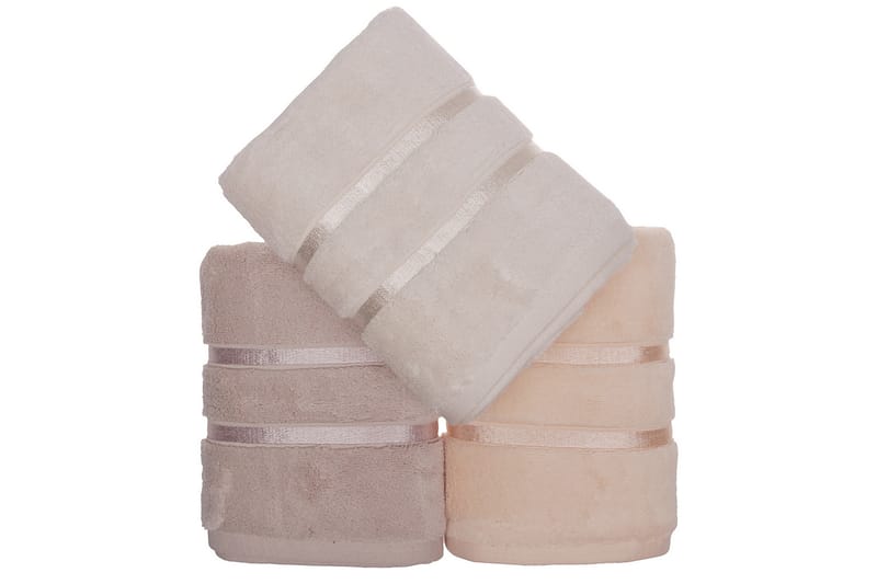 Ashburton Handduk 3-pack - Ljusgul/Lila/Laxrosa - Textil & mattor - Badrumstextilier - Handduk
