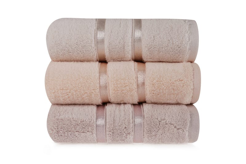 Ashburton Handduk 3-pack - Ljusgul/Lila/Laxrosa - Textil & mattor - Badrumstextilier - Handduk