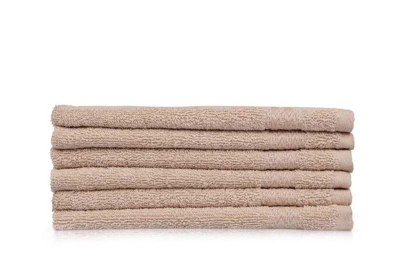 Ashburton Tvättlapp 6-pack - Beige - Textil & mattor - Badrumstextilier - Handduk