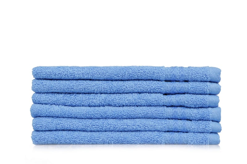 Ashburton Tvättlapp 6-pack - Bl å - Textil & mattor - Badrumstextilier - Handduk