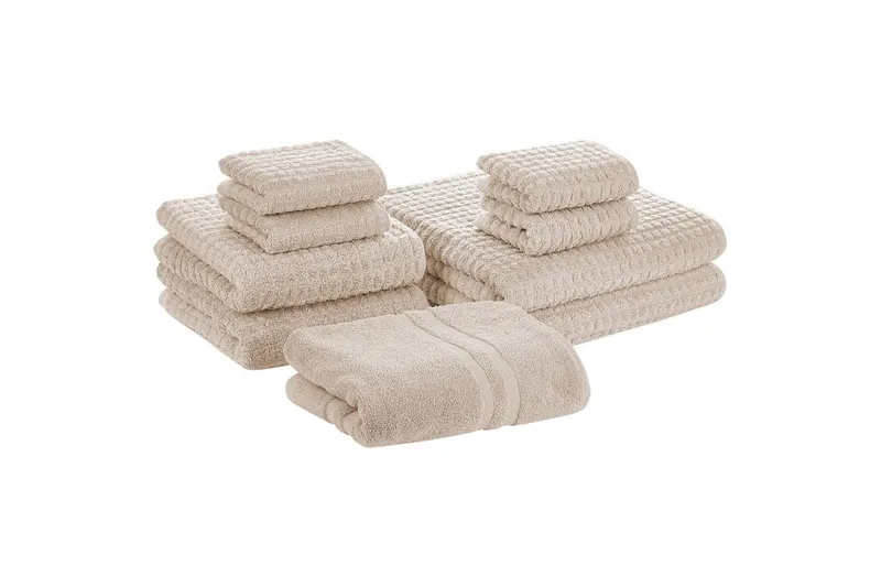 Handduk Atai set om 9 Beige - Beige - Textil & mattor - Badrumstextilier - Handduk