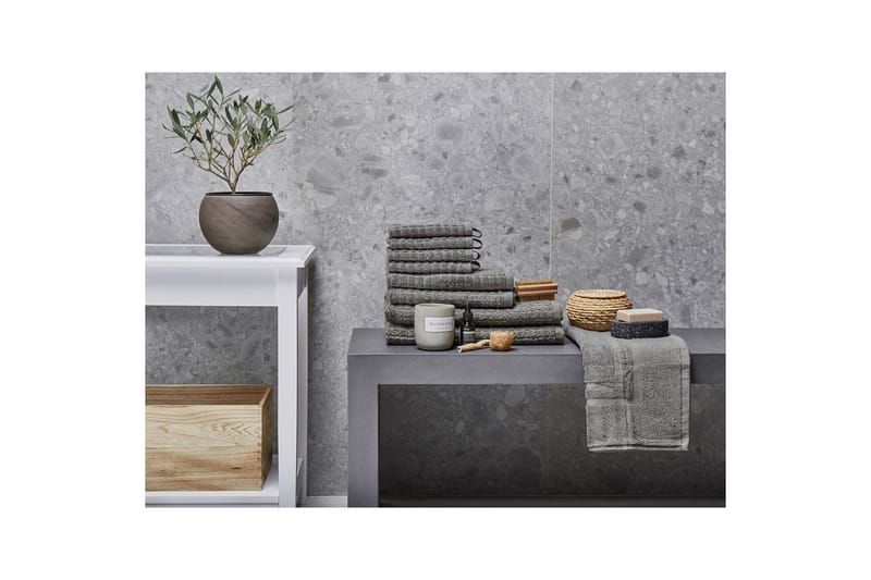 Handduk Atai set om 9 Grå - Grå - Textil & mattor - Badrumstextilier - Handduk