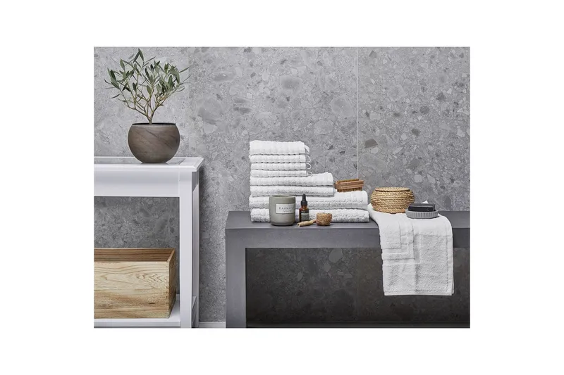 Handduk Atai set om 9 Vit - Vit - Textil & mattor - Badrumstextilier - Handduk