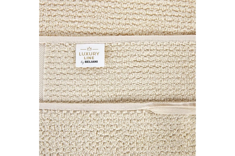 Handduk Atiu set om 2 Beige - Beige - Textil & mattor - Badrumstextilier - Badlakan & badhandduk