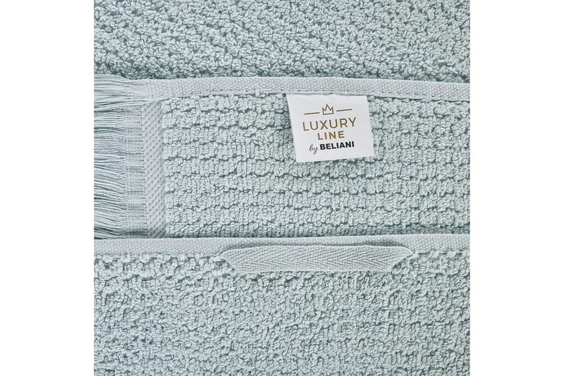 Handduk Atiu set om 2 Grön - Grön - Textil & mattor - Badrumstextilier - Badlakan & badhandduk