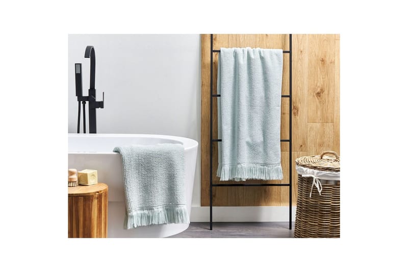 Handduk Atiu set om 2 Grön - Grön - Textil & mattor - Badrumstextilier - Badlakan & badhandduk